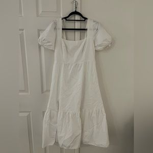 Astr White maxi dress